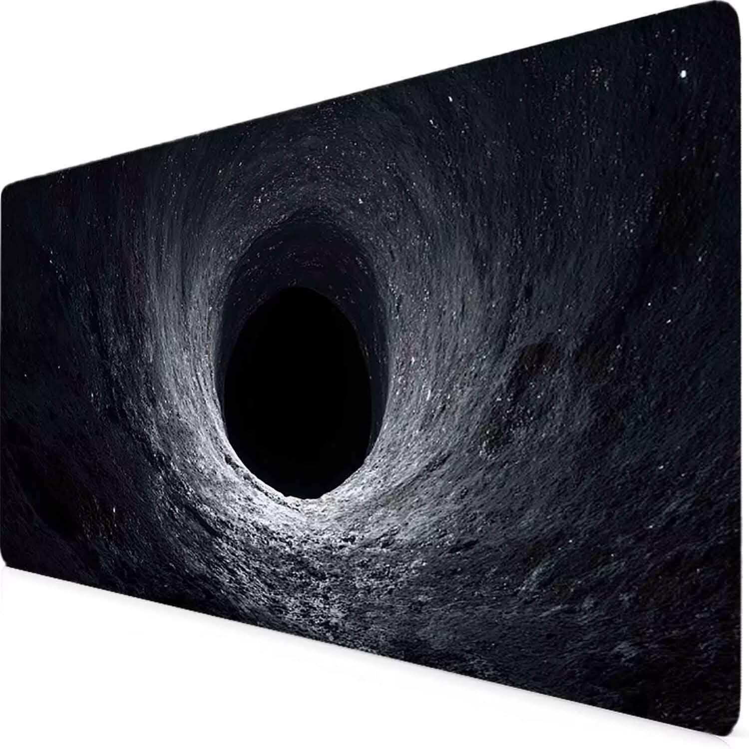 Podkładka pod mysz do gier czarna podkładka pod mysz gwiaździste niebo podkładka pod mysz XXL 1200 x 600 mm mata biurowa z przeszytymi krawędziami antypoślizgowa do nauki, gier, akcesoriów biurowych