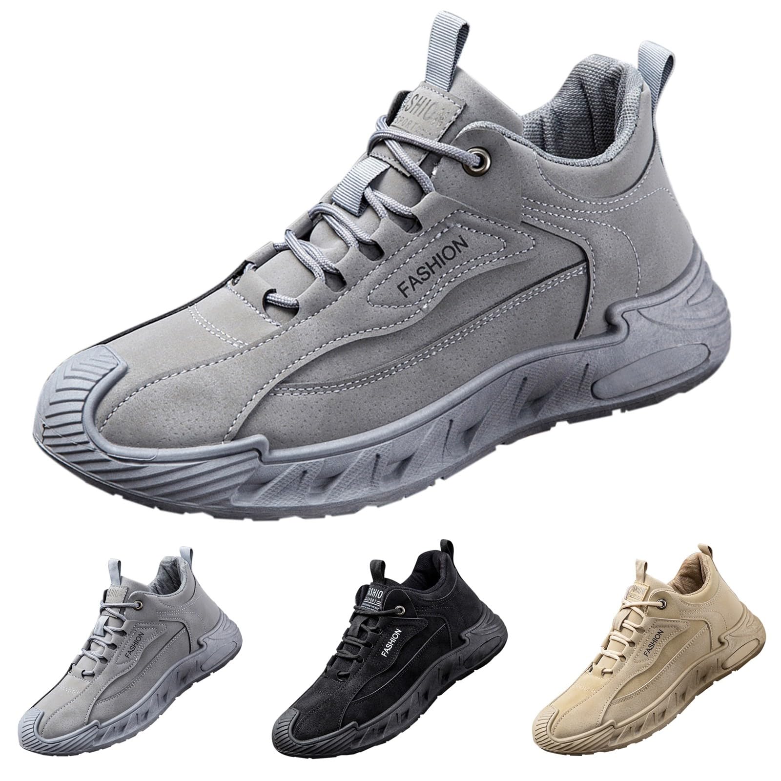 Scarpe da ginnastica da uomo in pelle scamosciata, stile casual, per tutti