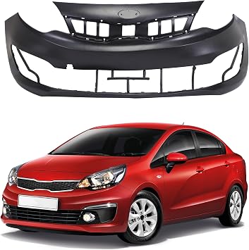 Front Bumper Cover Compatible with 2016-2017 Kia Rio | Replacement 865111W500