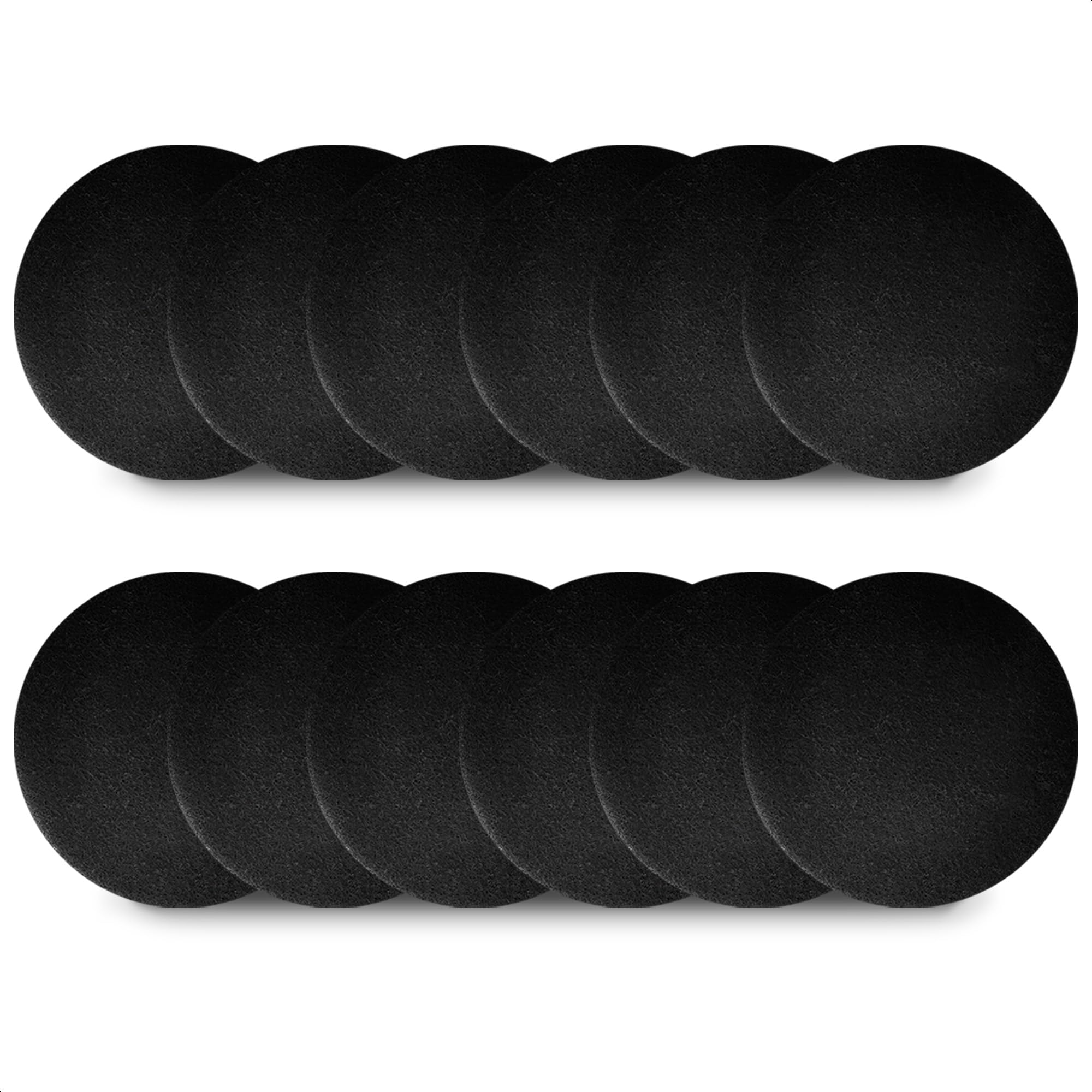 Charcoal Filters for Compost Bucket for Kitchen - 12Pcs Replacement Activated Charcoal Filter Kitchen Compost Bin 6.7 Inch - Garbage Pail Odor Control Activated Carbon Adsorption Refill Set