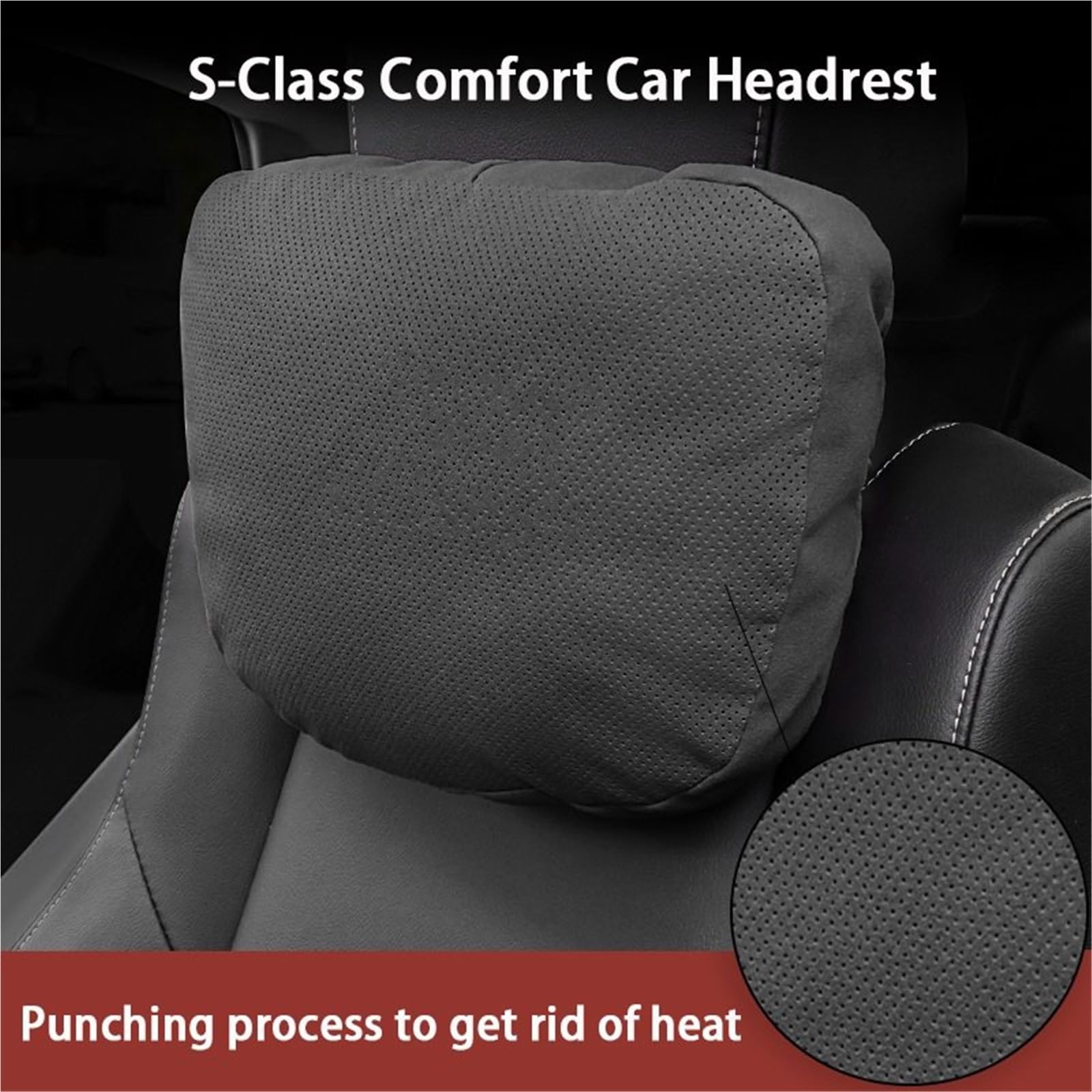 Cale-têtes pour sièges Auto Coussin de Nuque Souple pour Appui-tête et Soutien Lombaire de Voiture Compatible avec Xpeng G9, X9, G6, P7, P7i, P5 G3. Tête de Voiture(A-Brown)