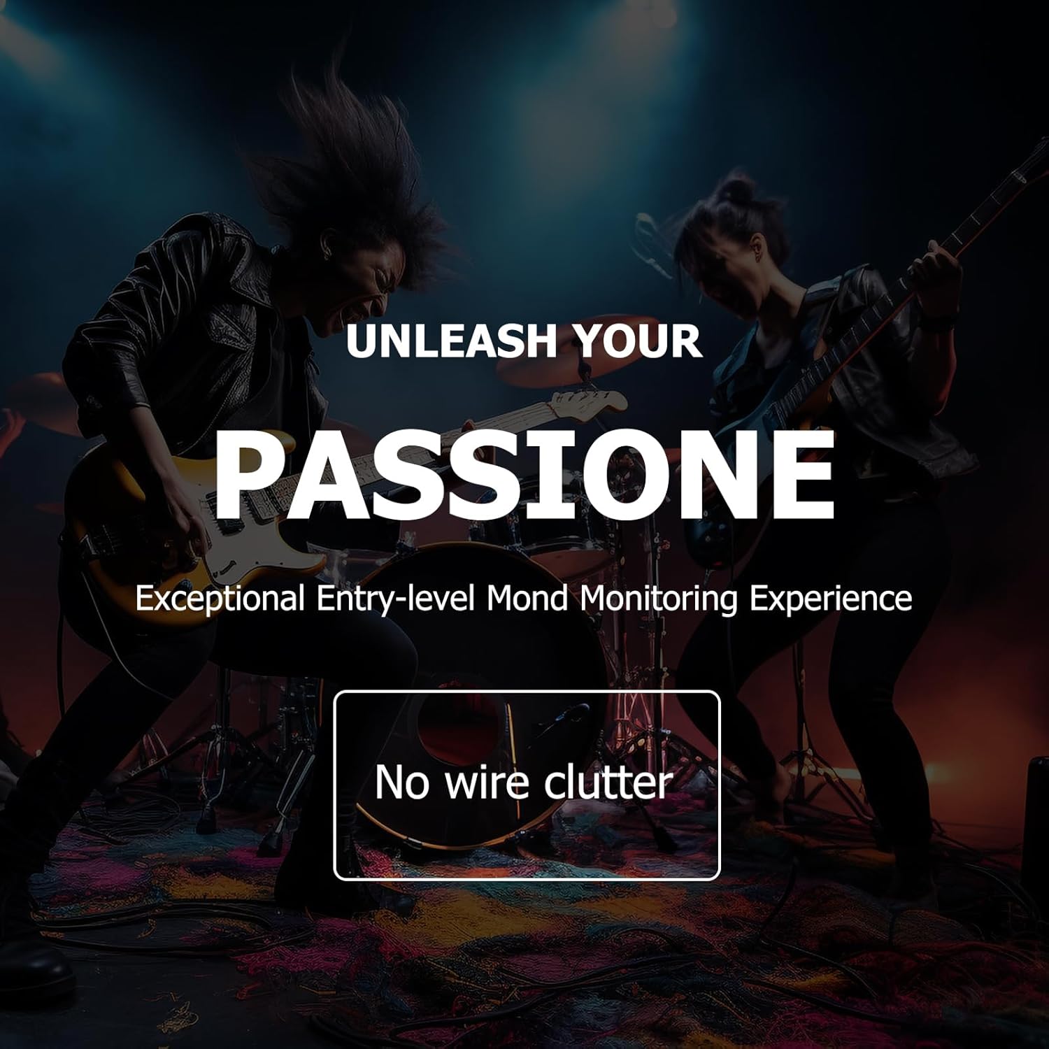 Wireless Microphone System, 4-Channel Cordless Mic Set with Handheld/Bodypack/Headset/Lapel, Metal Build, Fixed Frequency, 400ft Coverage, Ideal for Karaoke/Party/Wedding/Concert