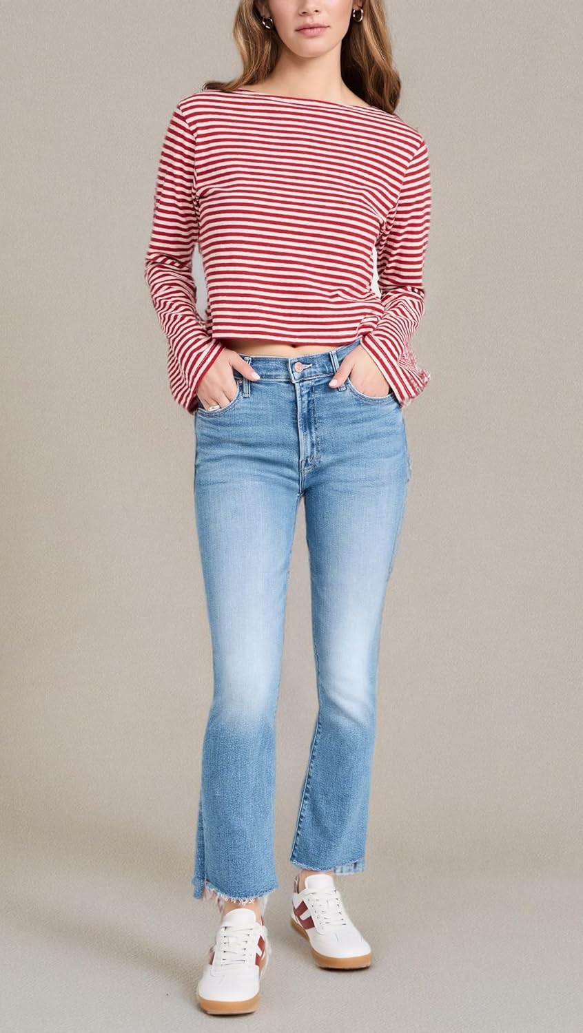 MOTHER Women's The Insider Crop Step Fray Jeans - Image 7