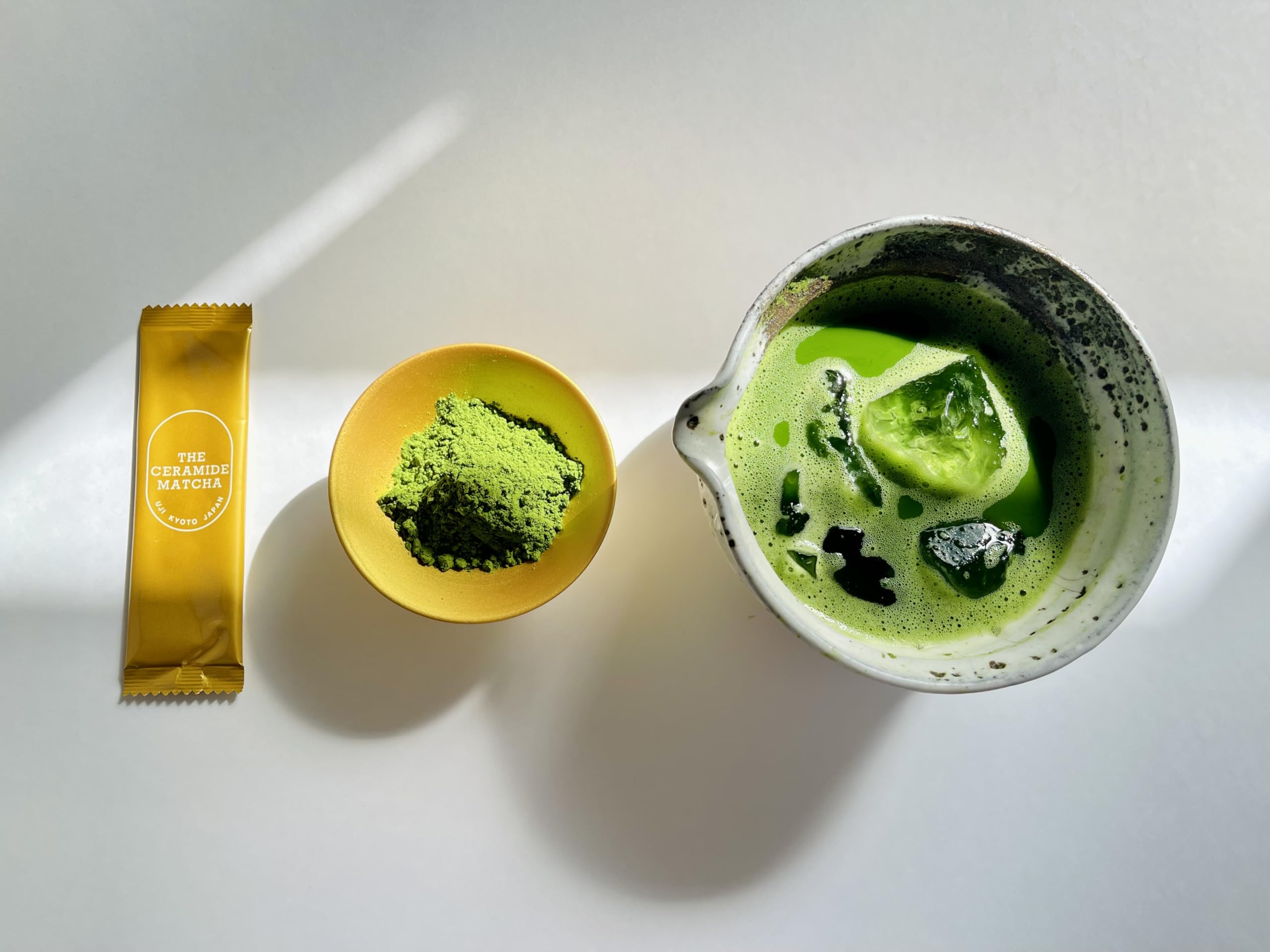THE CERAMIDE MATCHA Hydration Beauty Drink Ceremonial Grade Uji Kyoto Japan One Stick Provides 2gr of Matcha and — view 8