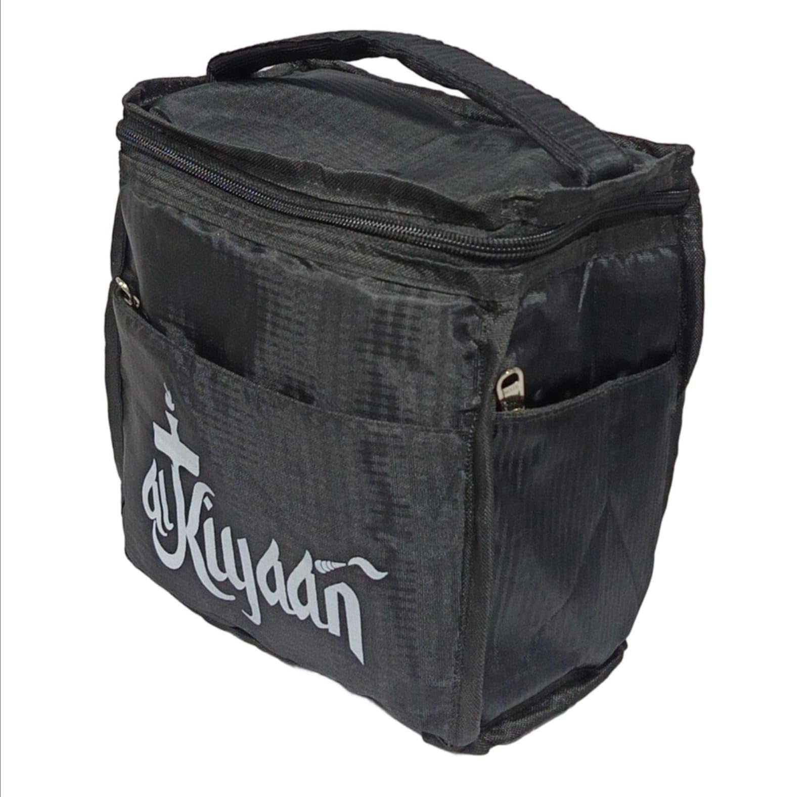 Al Kiyaan Premium Hookah Carry Bag Padded Storage Case for Complete Hookah Set With Durable Zippered Travel Bag (BLACK)