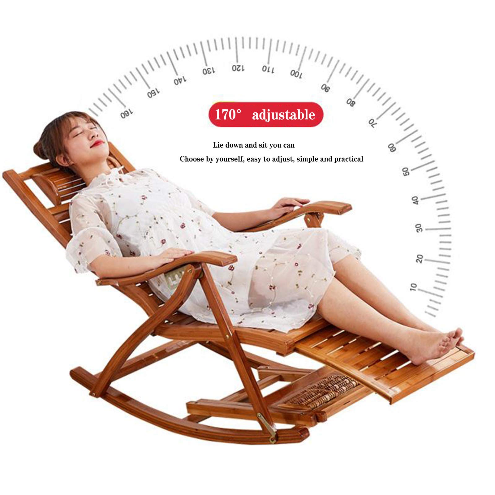 Sdraio da Giardino, Sdraio Pieghevole,Cuscino Poggiatesta Regolabile,Poltrona Ergonomica eTraspirante con Struttura in Acciaio