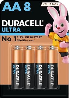 Duracell Ultra AA Battery, pack of 8, High-Drain Devices, Digital Camera, Toy, Electric Toothbrush Price In India