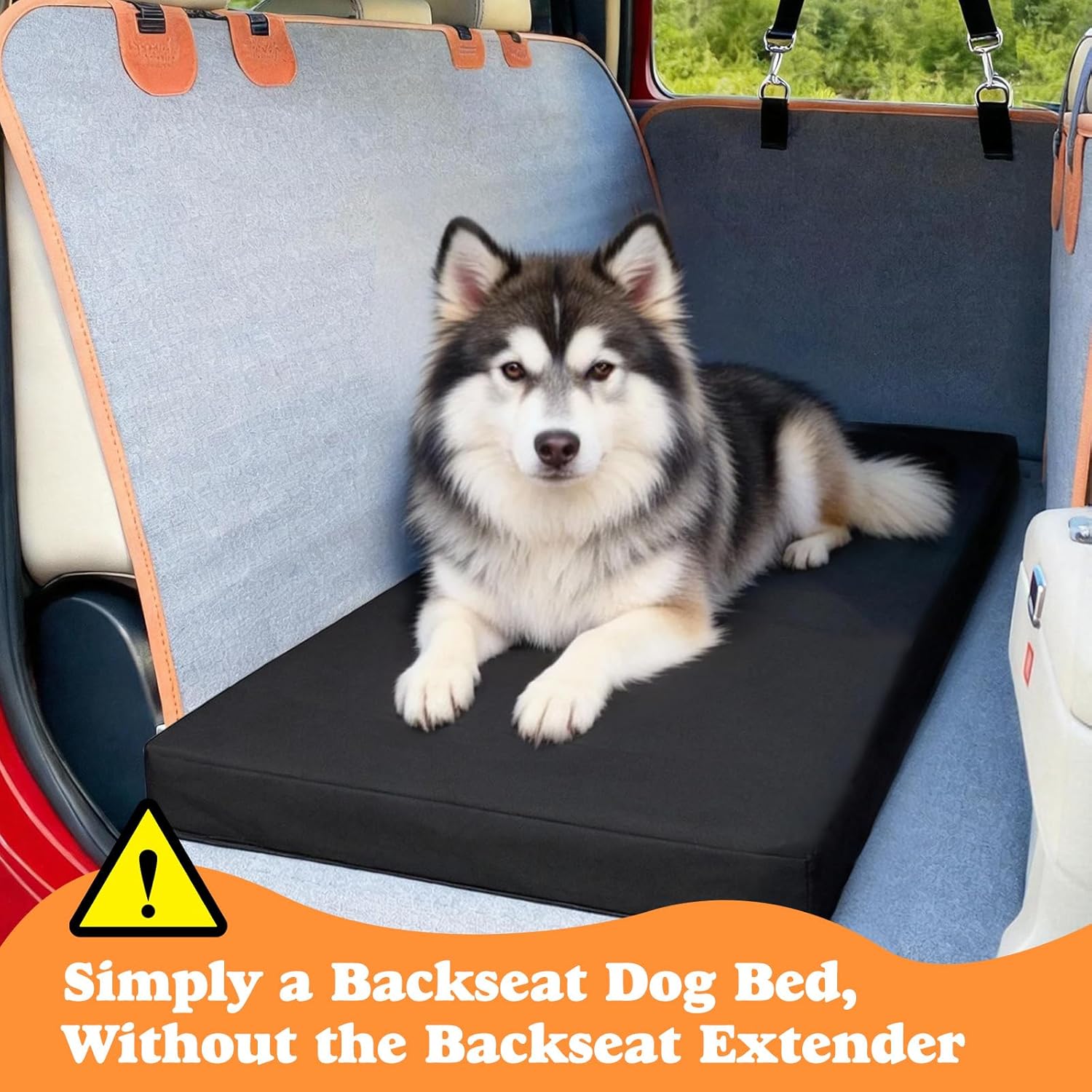Waterproof Dog Mat for Car Backseat 3.14 Inch Thick Non-Slip Backseat Pet Mat with 600D Oxford Cover and High-Density Foam, Suitable for Cars Suvs Sedans (53.8 * 24 Inch)