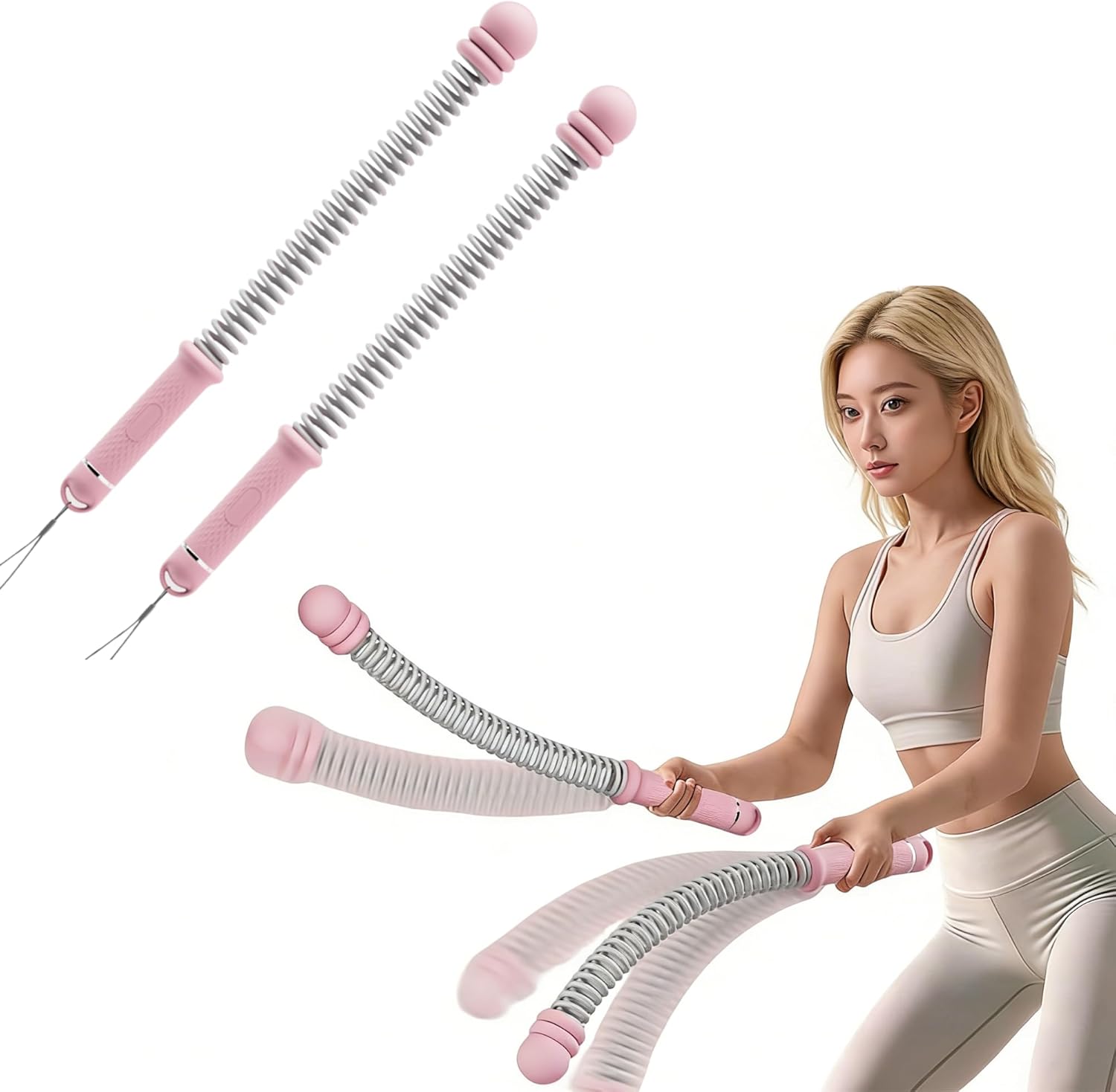 Ropeless Battle Ropes - Innovative Home Gym Workout Equipment with Adjustable Resistance, No Anchor Needed Exercise Equipment for Cardio & Core Training, Portable Fitness Gear for Apartment