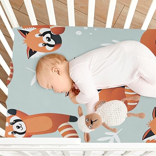 Miniatura 7 de Blueangle Juego de sábanas bajeras para cuna, suave, transpirable y cómodo, juego de sábanas de bebé para niños y niñas, bonito juego de sábanas