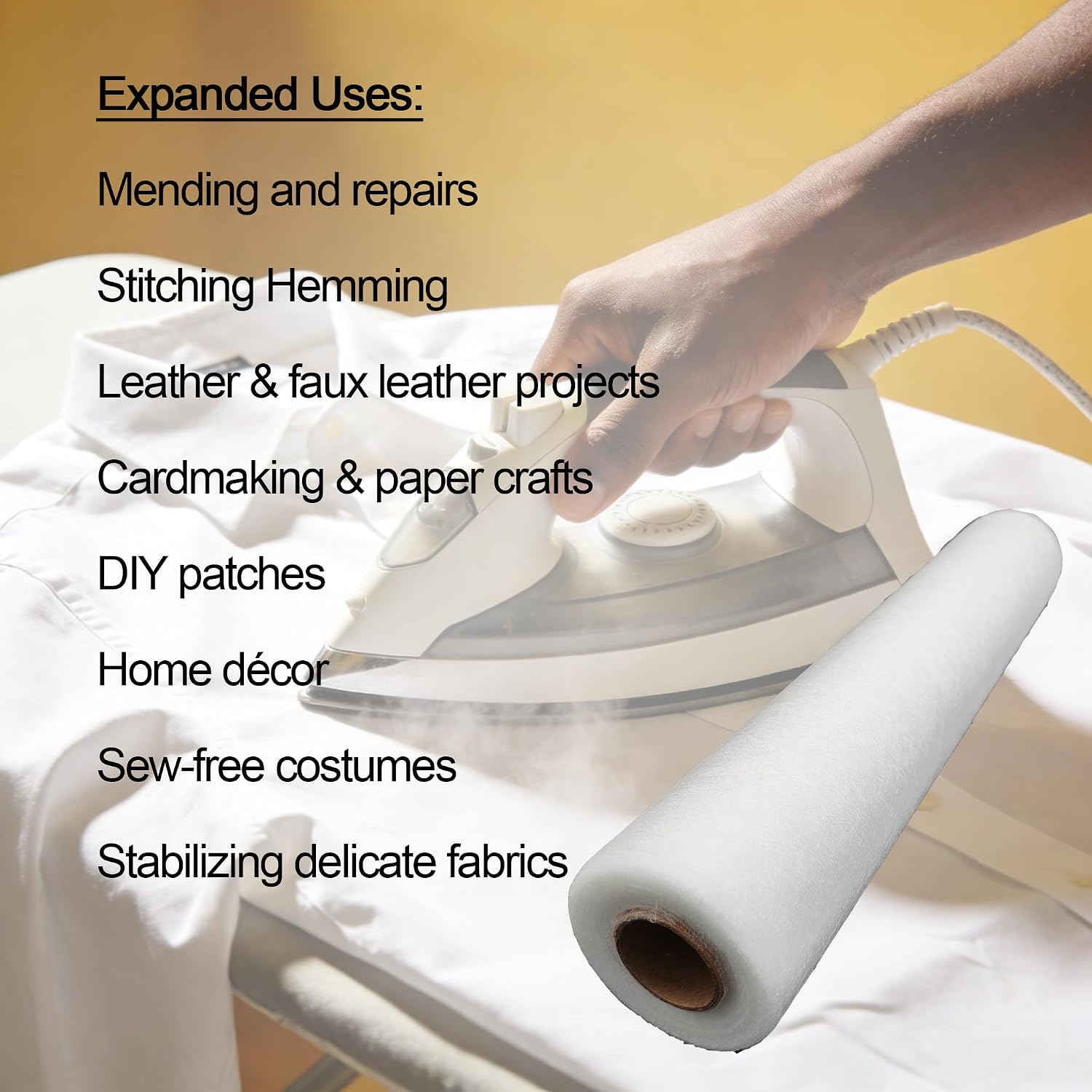Sheer interfacing,Double-Sided Fusible Web,Lightweight Bonding,12''×11yds
