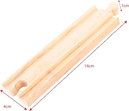 Miniatura 3 de Bigjigs Rail Rectas medianas Paquete de 4Otros grandes marcas de ferrocarril de madera son compatibles