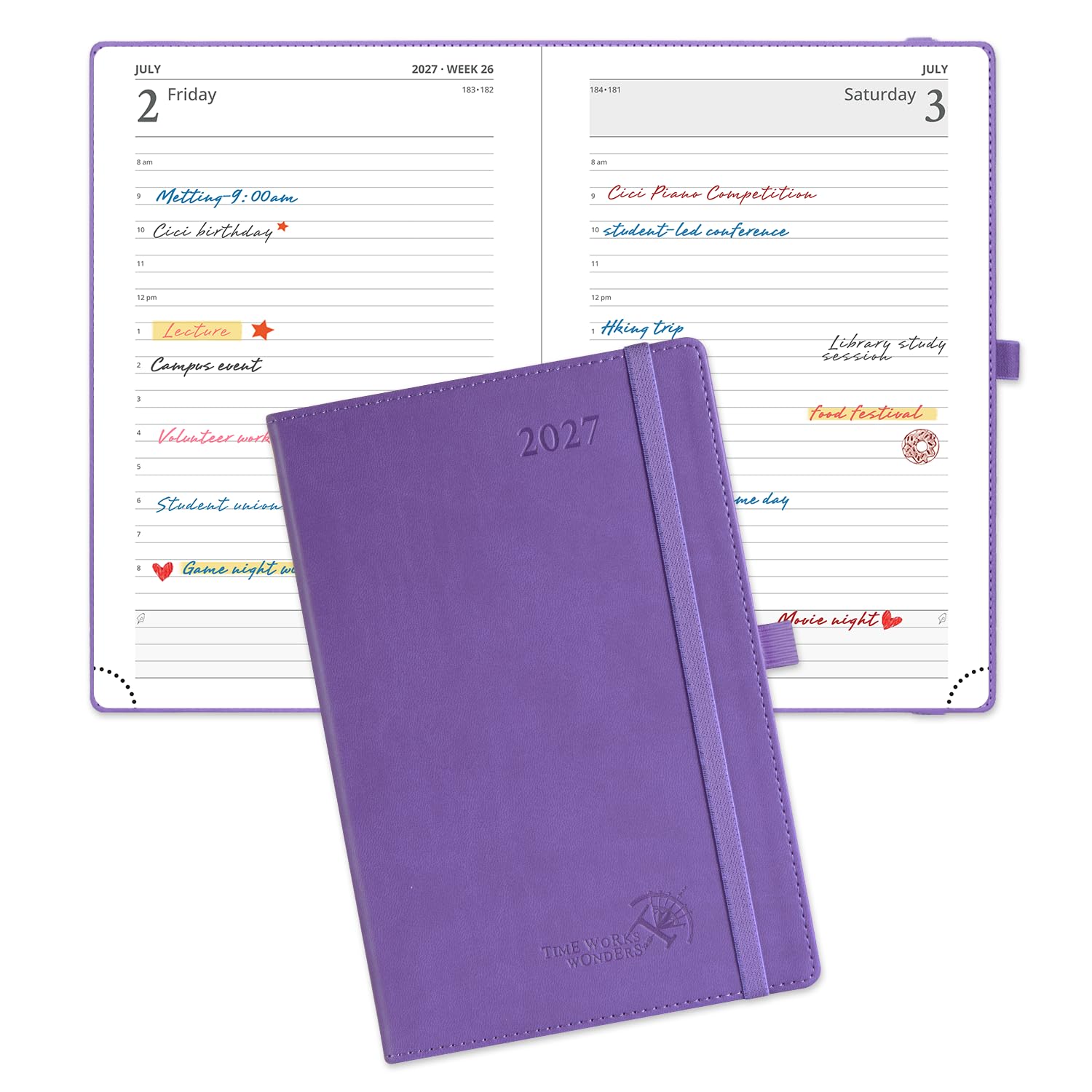 POPRUN 2027 Diary A5 Page A Day Planner 27 Day Per Page Diary, To Do List โ image 1