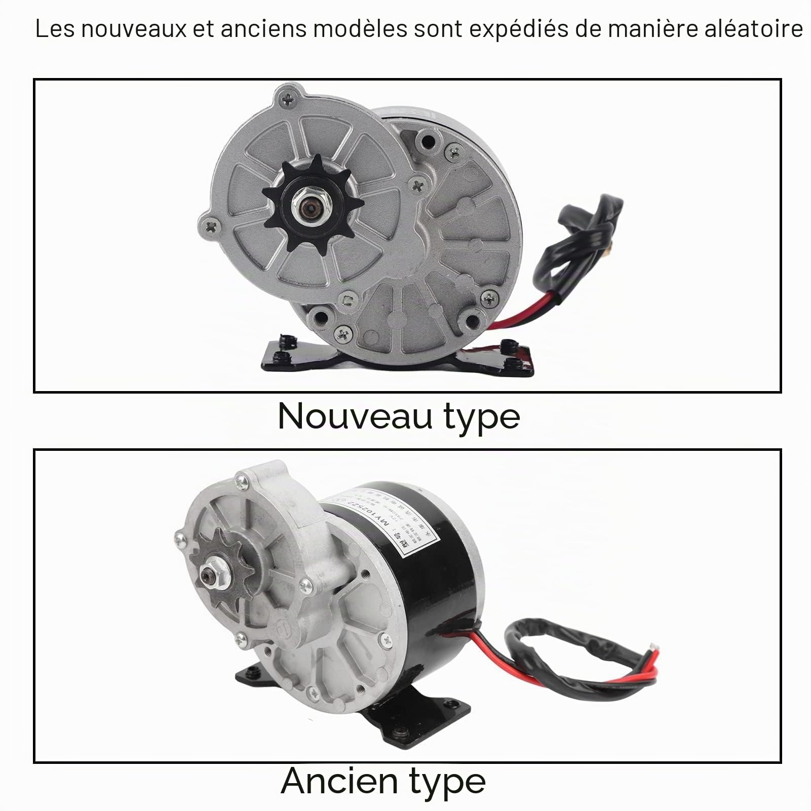 VGEBY Moteur électrique, Moteur électrique de Vitesse de Roue de chaîne de contrôleur de Vitesse de Moteur électrique de CC 12V 250W
