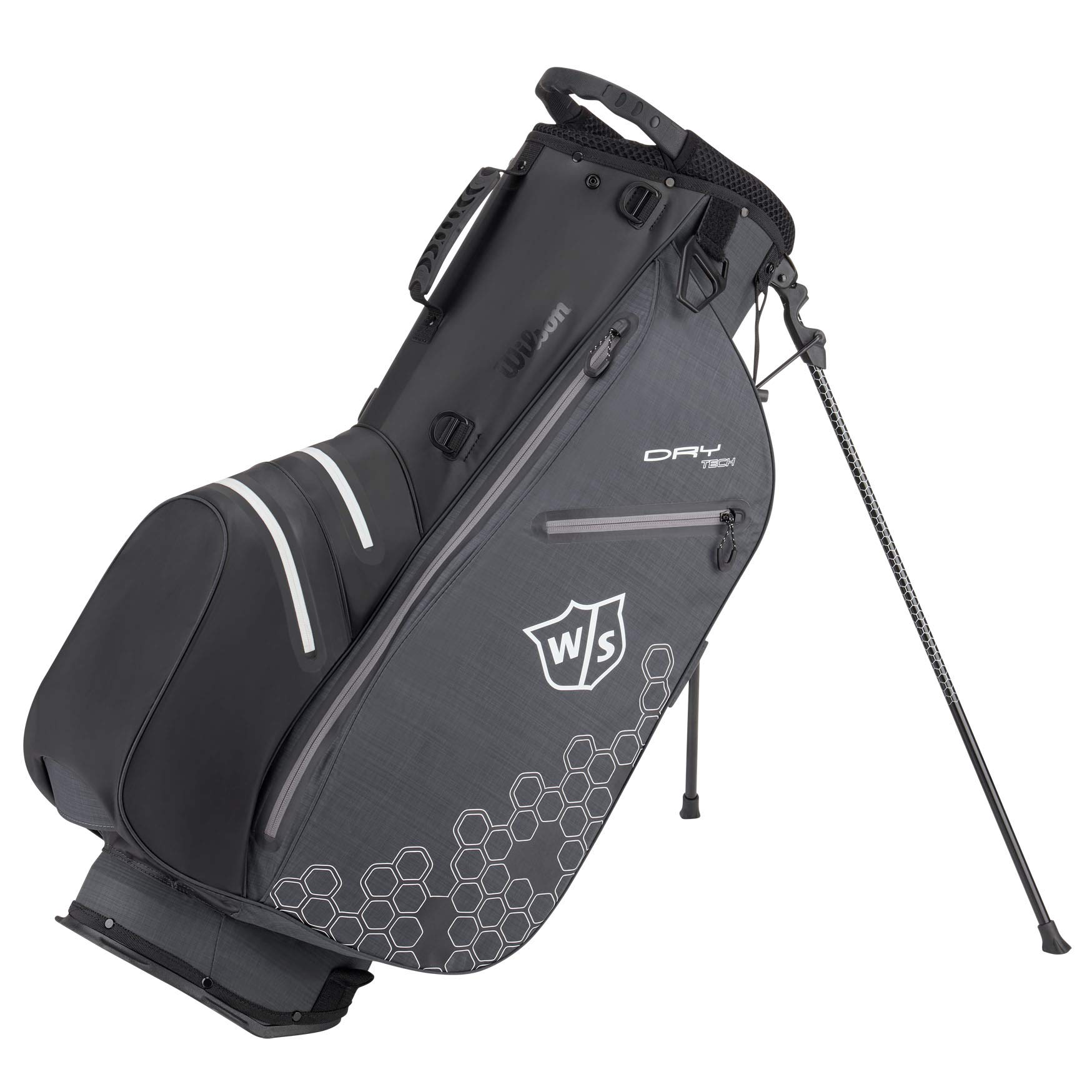 Wilson Golf W/S Dry Tech II Carrying Case, Black, Integrated Stand, 2 kg, Water-Repellent Material