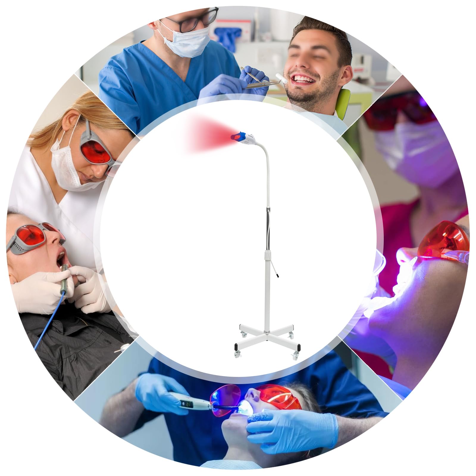 Zahnbleaching Gerät LED, Bleaching Zähne, Sterilisationstemperatur von 134 °C, Zahnaufhellung Accelerator mit zwei Mundschienen für den Einsatz in Zahnarztpraxen, Krankenhäusern und Schönheitssalons