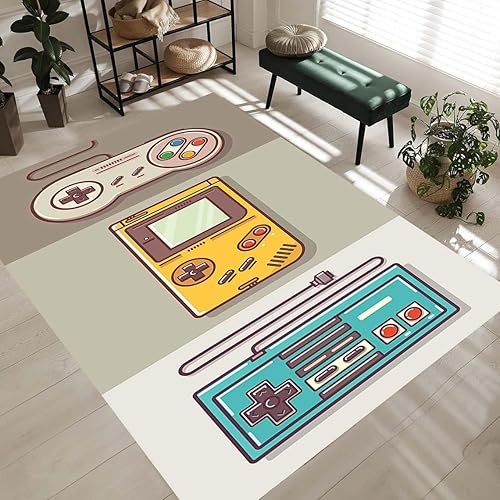 Miniatura 2 de Retro Gaming Rug, Gamer Decor, Video Game Style, Console Design, Gaming Room, Nostalgic Vibes, Retro Console, Playroom, Game Boy Inspired