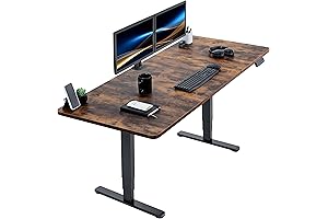 vivo Electric Standing Desk Converter | 71 x 30 inch