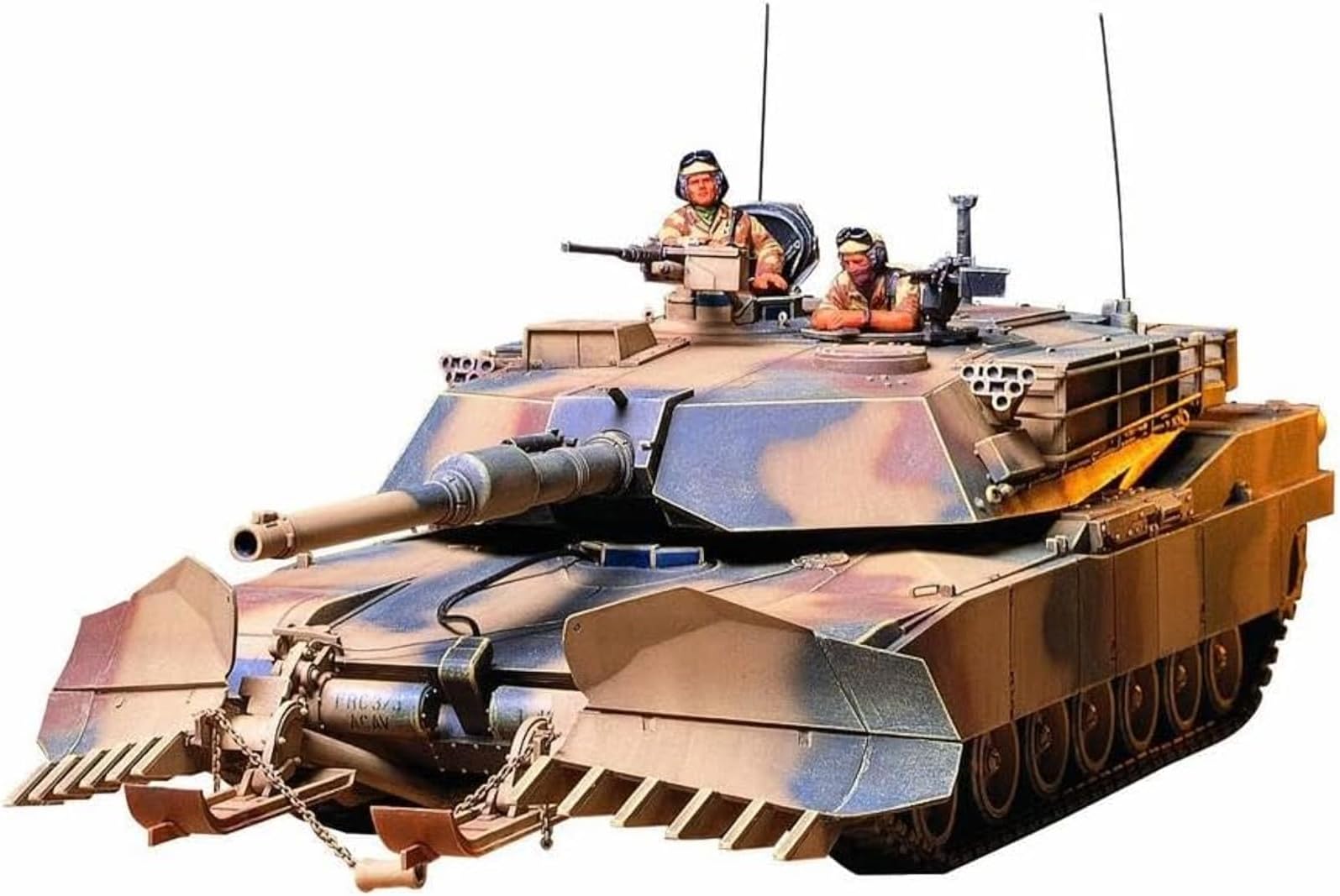Tamiya Models M1A1 Abrams Tank with Mine Plow