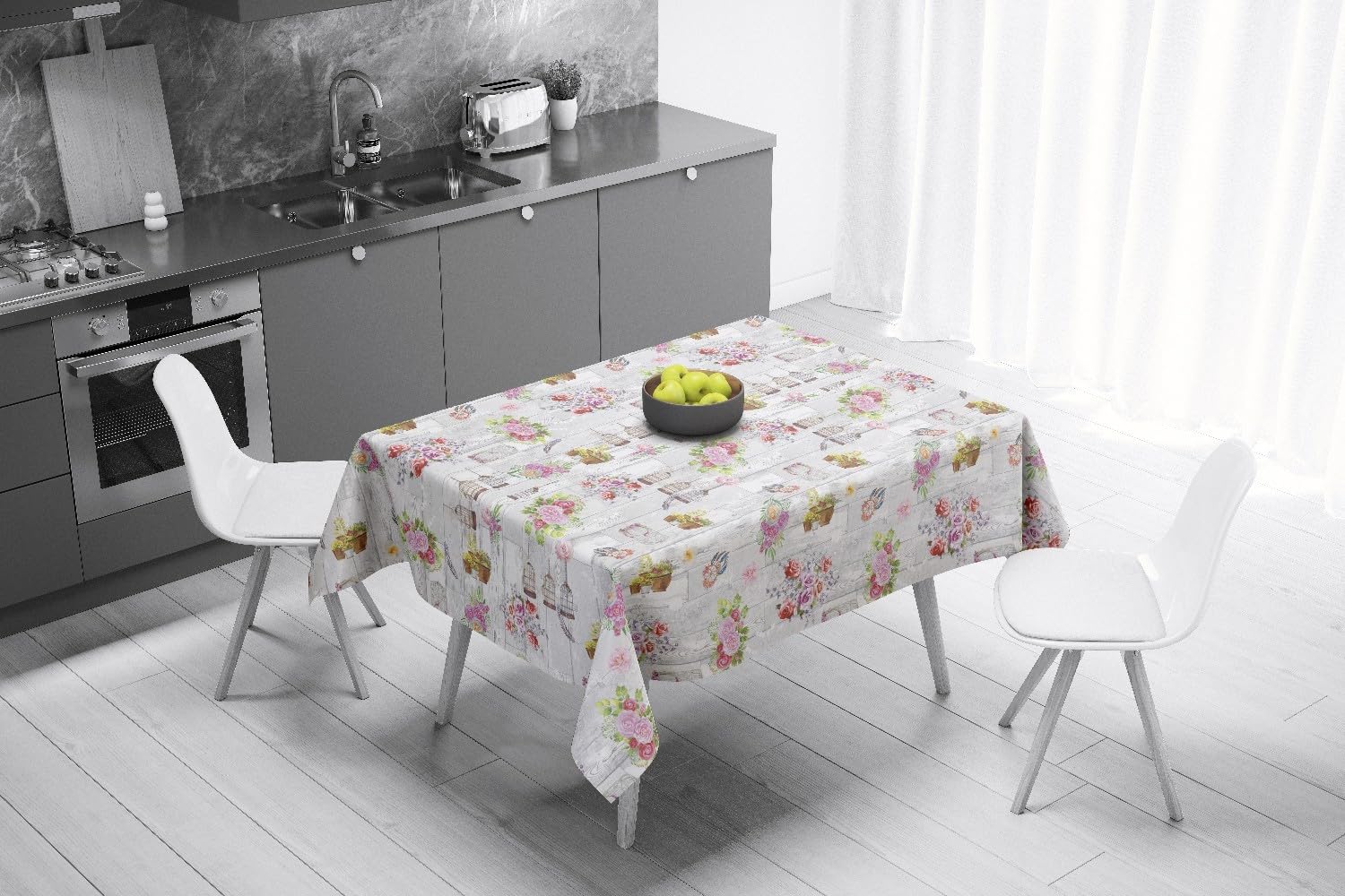 emmevi Weicher, stoß- und schmutzabweisender Tischschutz Molton Modell SCUDO (R) 140 x 220