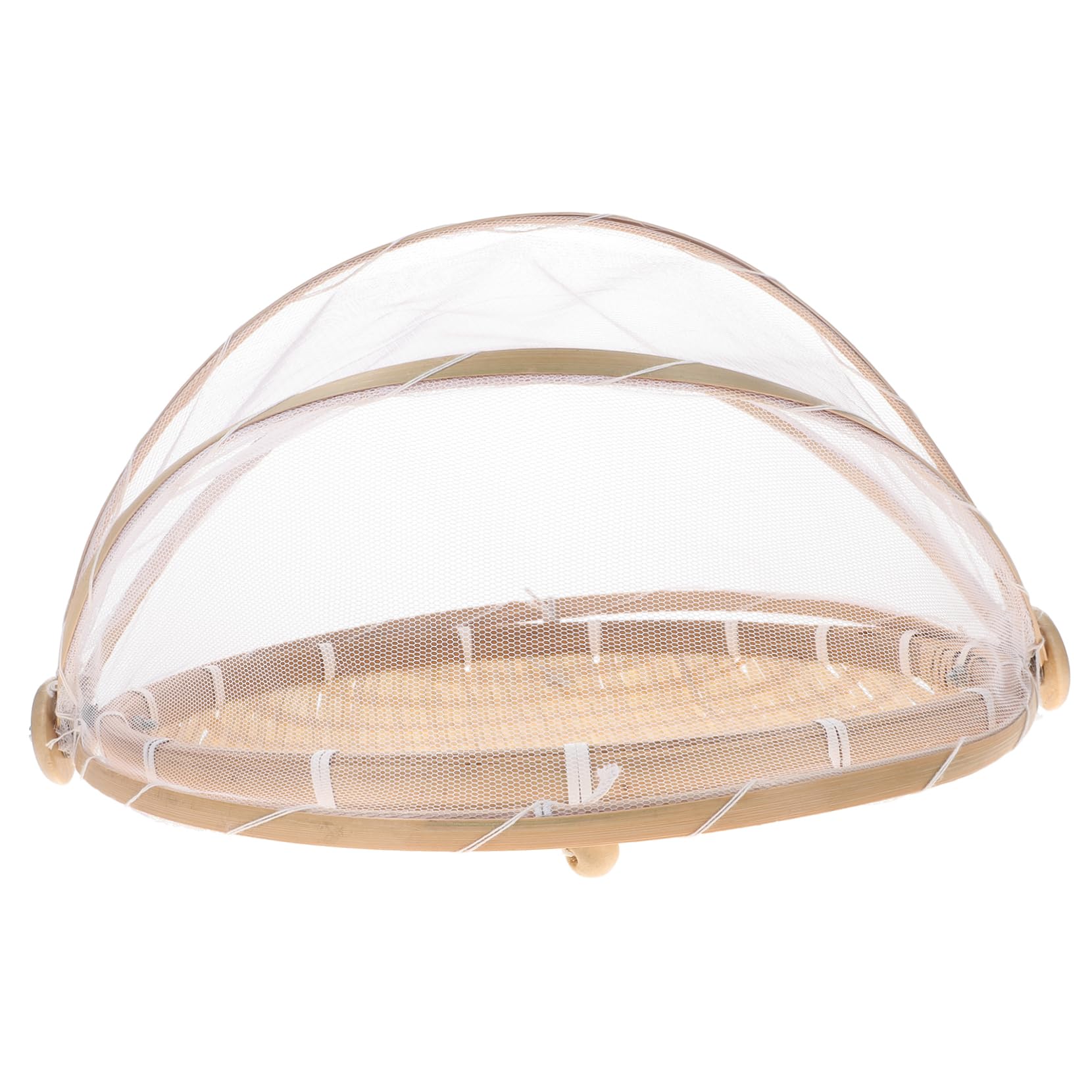 TOVINANNA 1pc Net Cover Bamboo Basket Food Storage Basket Dessert Dome Lids Food Tent Dustpan Basket Woven Bamboo Basket Tray Fruit Tent Basket Bamboo Sieve Food Tray Mesh Product Rectangle