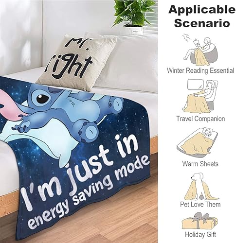 Miniatura 5 de Manta de punto para niños, bonita decoración de punto de dibujos animados, manta de regalo para niñas y niños, súper cálida y suave, manta de