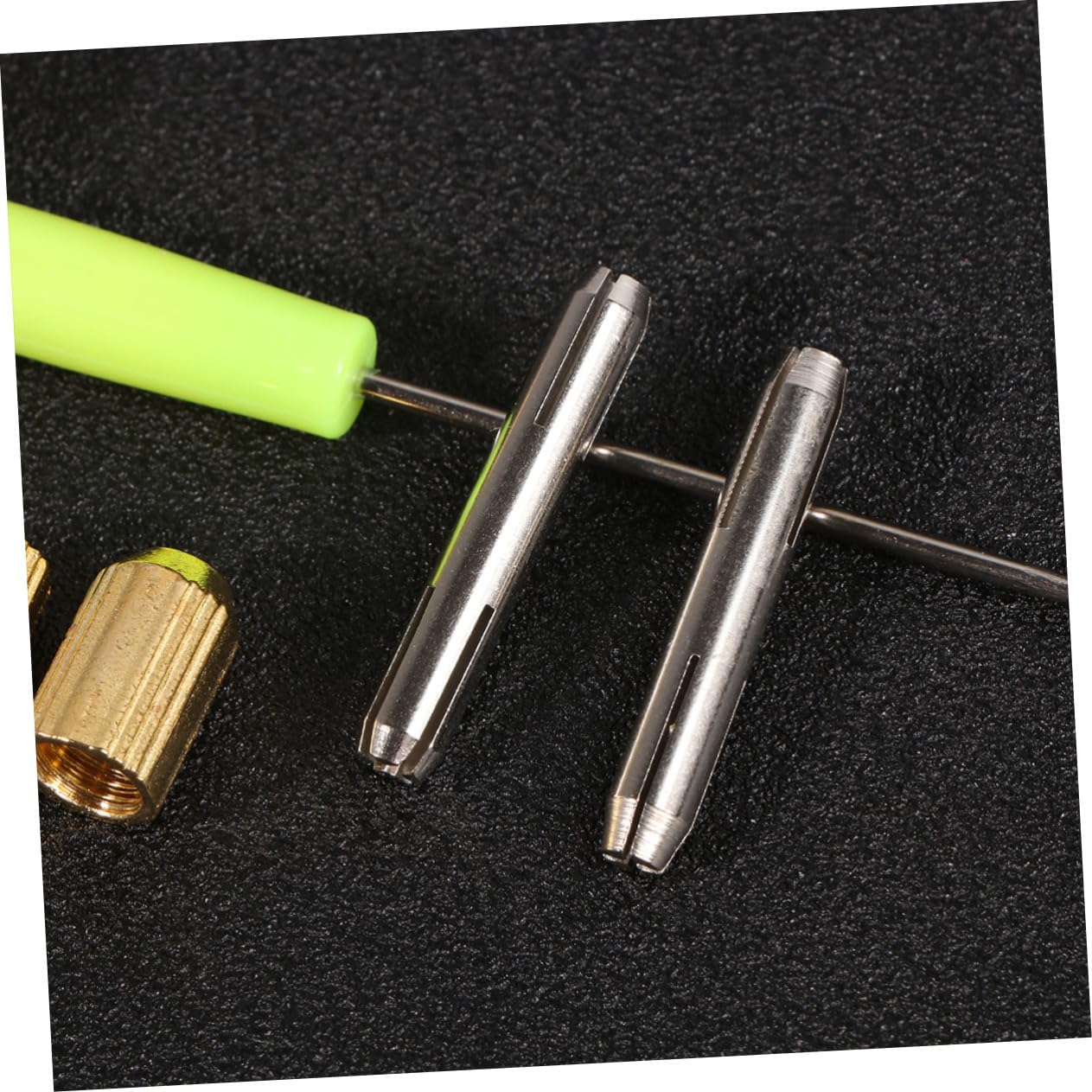 NUOBESTY Agujas De Tejer 18 Piezas herramienta de extensión de cabello aguja de crochet de silicona aguja de ganchillo de microtamaño constituir peluca cuero falso tejer bebé