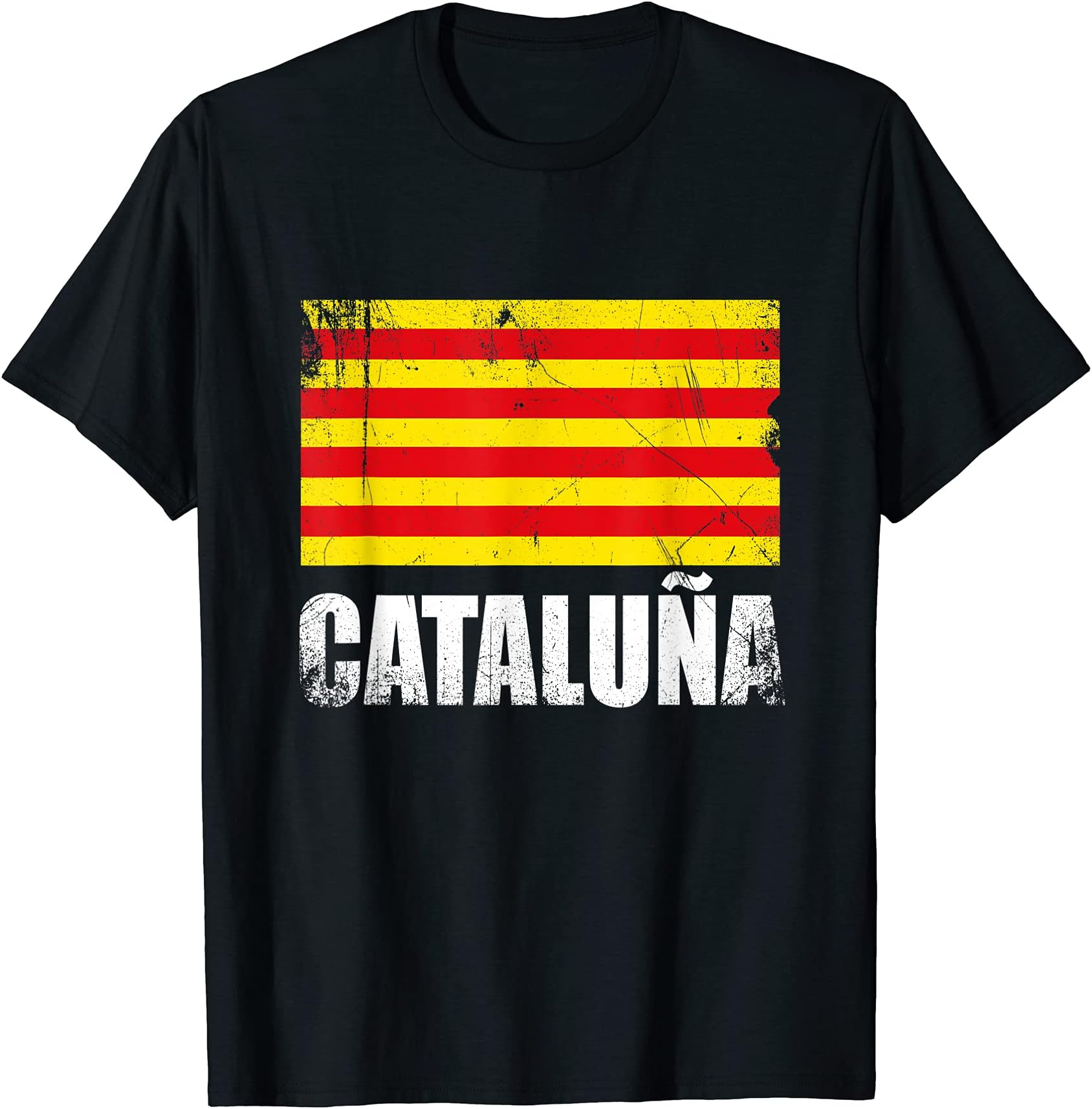 Catalunya Souvenir GiftCataluna Souvenir Gif Flag Catalan Vintage Bandera Catalunya T-Shirt