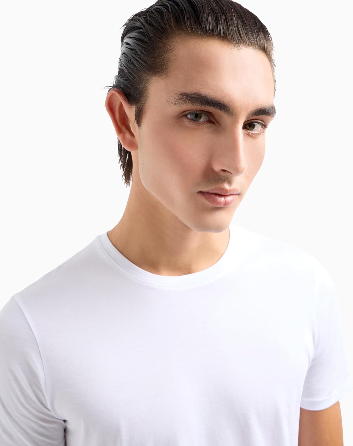 AX Armani Exchange Men's Solid Colored Basic Pima Crew Neck - Image 2