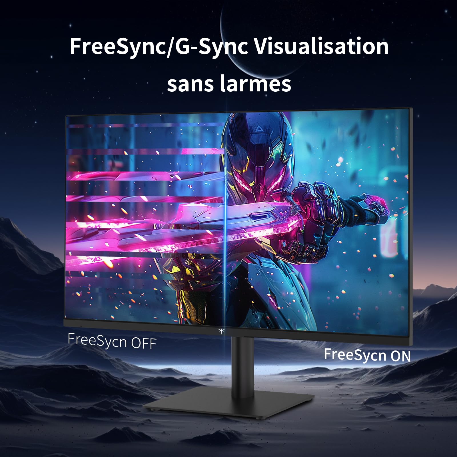 KTC Ecran PC 27 Pouces, QHD 2K 100Hz (OC 120Hz) Ecran Ordinateur - IPS Panel, écran Anti-lumière Bleue, 96% DCI-P3, 126% sRGB, VESA 75 * 75mm, Ecran PC pour Les Loisirs et Le Travail