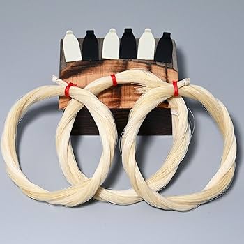 ビオラ　弓　毛替え済 Amazon | Yibuy 50g入 バイオリン弓の毛 バイオリン弓交換用