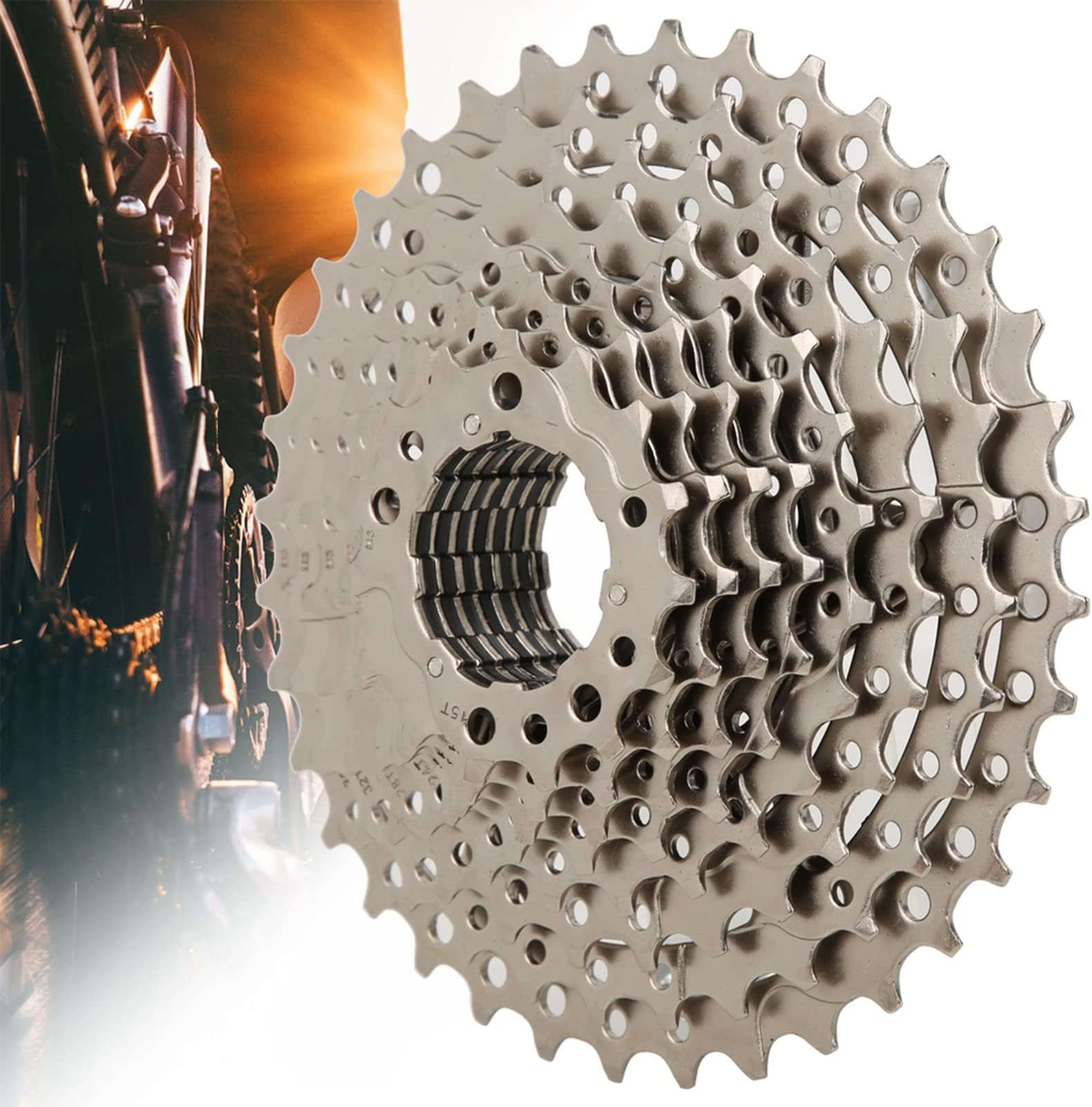 Yctze10 Speed 11-36T Steel Bike Flywheel Ewheel Cassette Sp SLX Accessory for Ycle Bike 10-Speed Ewheel Compatible with Cassette Cket