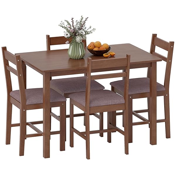 Compact Solid Wood Dining Set