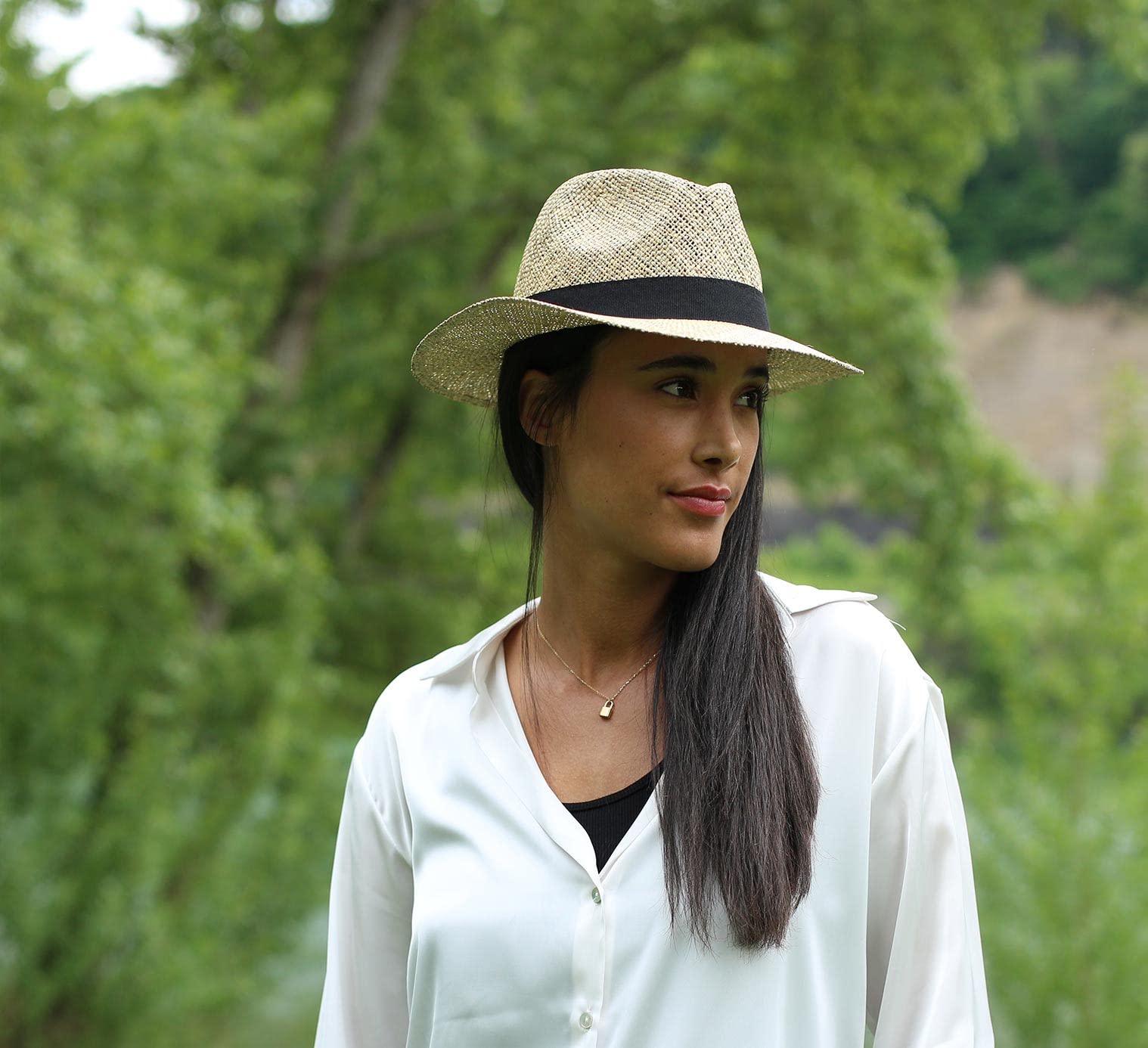 Chapeau Fedora Paille Homme ou Femme Traveller Paglia