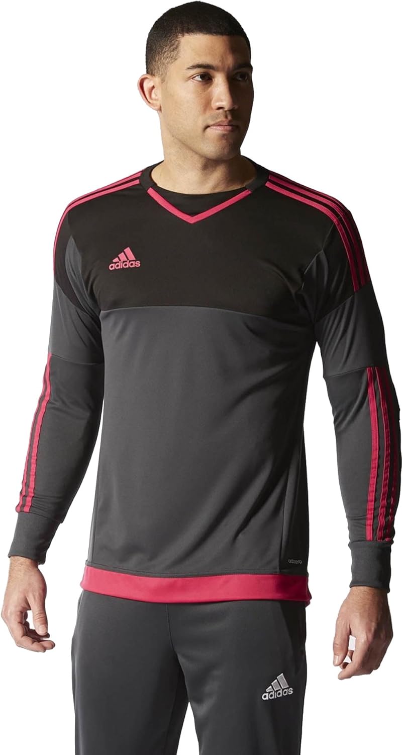 adidas New Men's Top 15 Goalkeeper Jersey DK Grey/Black/Bold Pink X-Large
