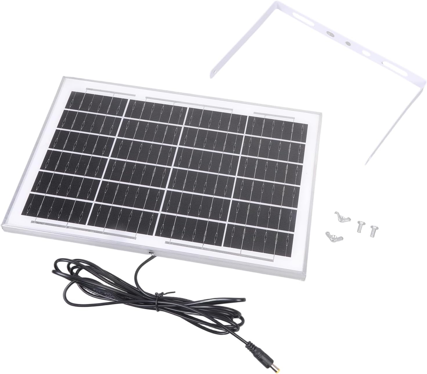 1Set Excessive Effectivity 12V 12W Monocrystalline Photo voltaic Panel with IP66 Design and 5.5×2.1mm Output Cable for Out of doors Digital Gadgets Renewable Photo voltaic