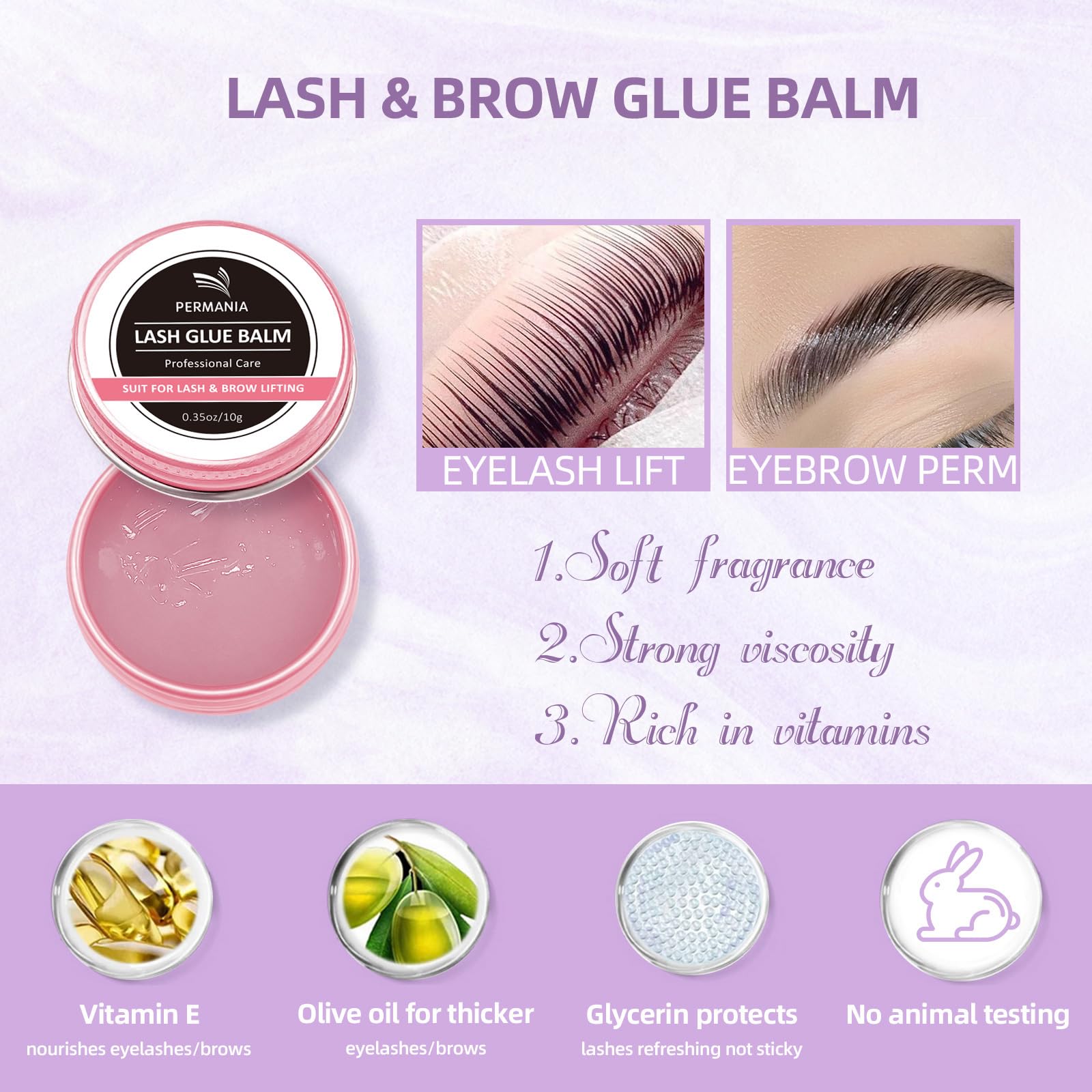 PERMANIA Lash & Brow Lift and Tint Kit, Safe Formula, Black - Image 2