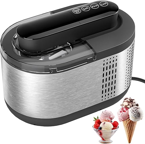 Máquina automática para hacer helados máquina de helado TINANA con pantalla LCD, máquina eléctrica para helados, sin precongelación