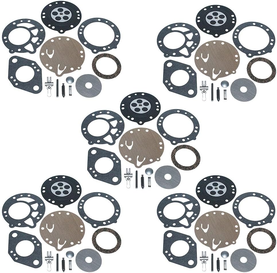 YAEGER 5pcs Carburetor Rebuild Repair Diaphragm Kit for Stihl 08 08S 070 090 TS350 TS360 for Zama RB-42 Carb Chainsaw Spare Parts