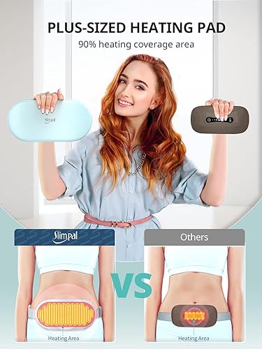 Miniatura 2 de Slimpal Almohadilla térmica para calambres menstruales y dolor de espalda, elegible para FSA HSA, almohadilla térmica eléctrica de tamaño grande,