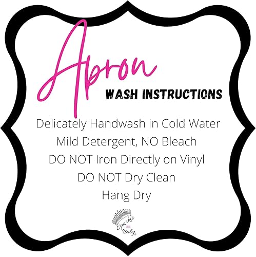 Miniatura 4 de Delantal de redes sociales  Delantal de tecnología de uñas  2 bolsillos  Personalización de vinilo con purpurina  Delantal de salón de uñas  Bata