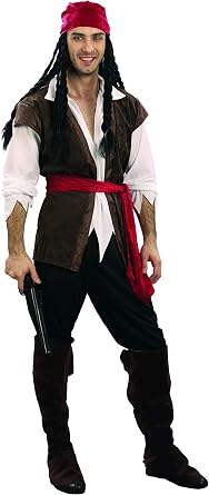 Ciao 16105 Pirate Size L Brown/White/Black/Red L Marrone/Bianco/Nero/Rosso