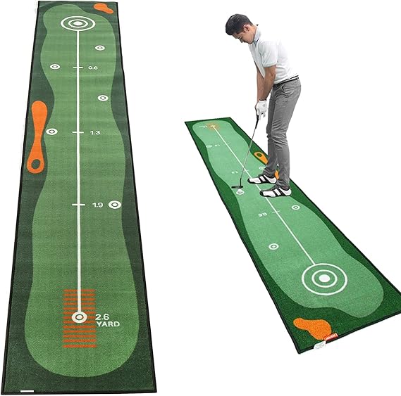 Puttingmatte Golf Indoor, GolfÜbungsmatte für Den Innenbereich Professionelles Golf Putting