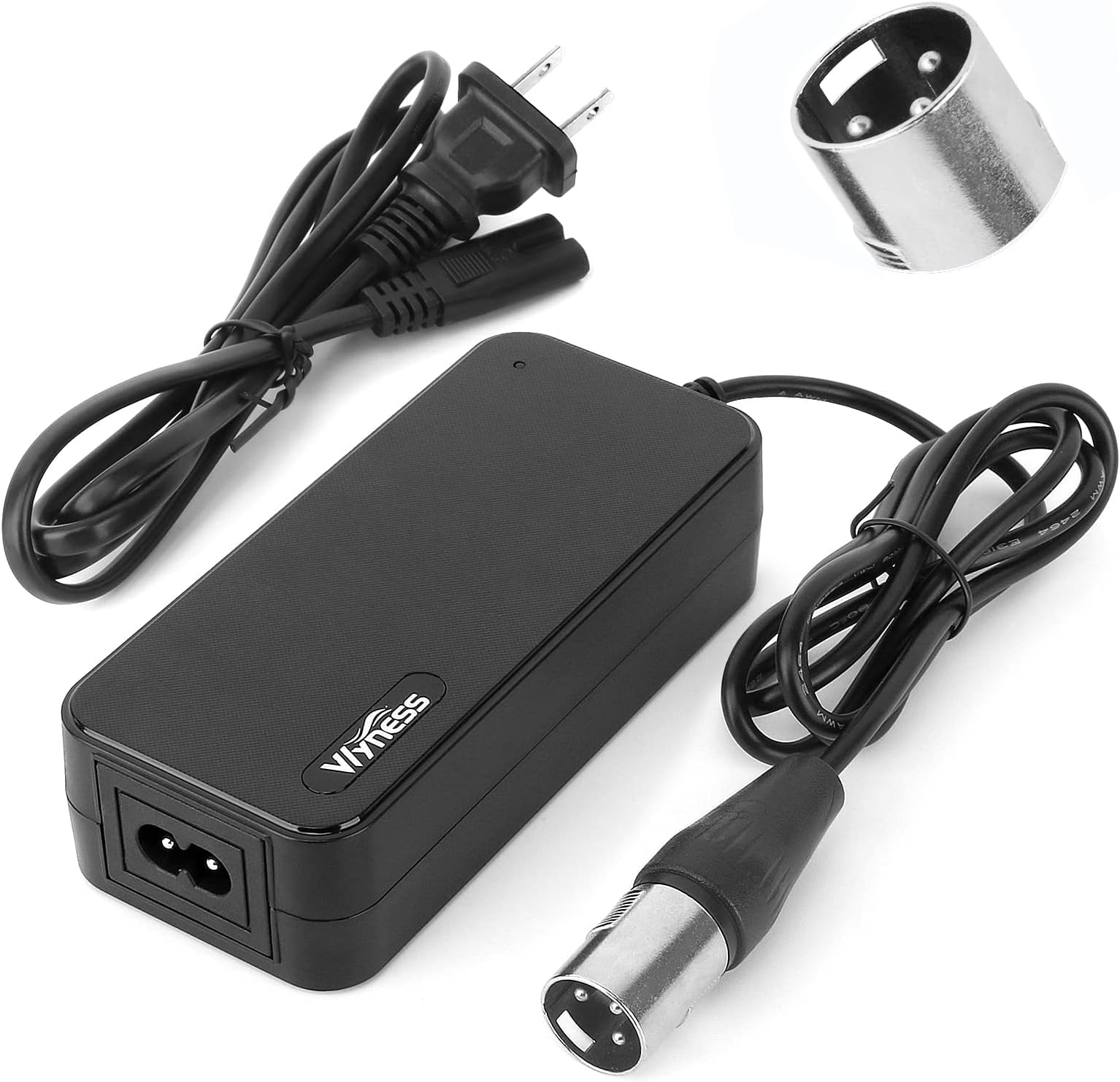24V 2A Electric Scooter Charger XLR for Go-Go Elite Traveller Plus HD US, Ezip Mountain Trailz, Jazzy Power Chair Charger, Pride Mobility