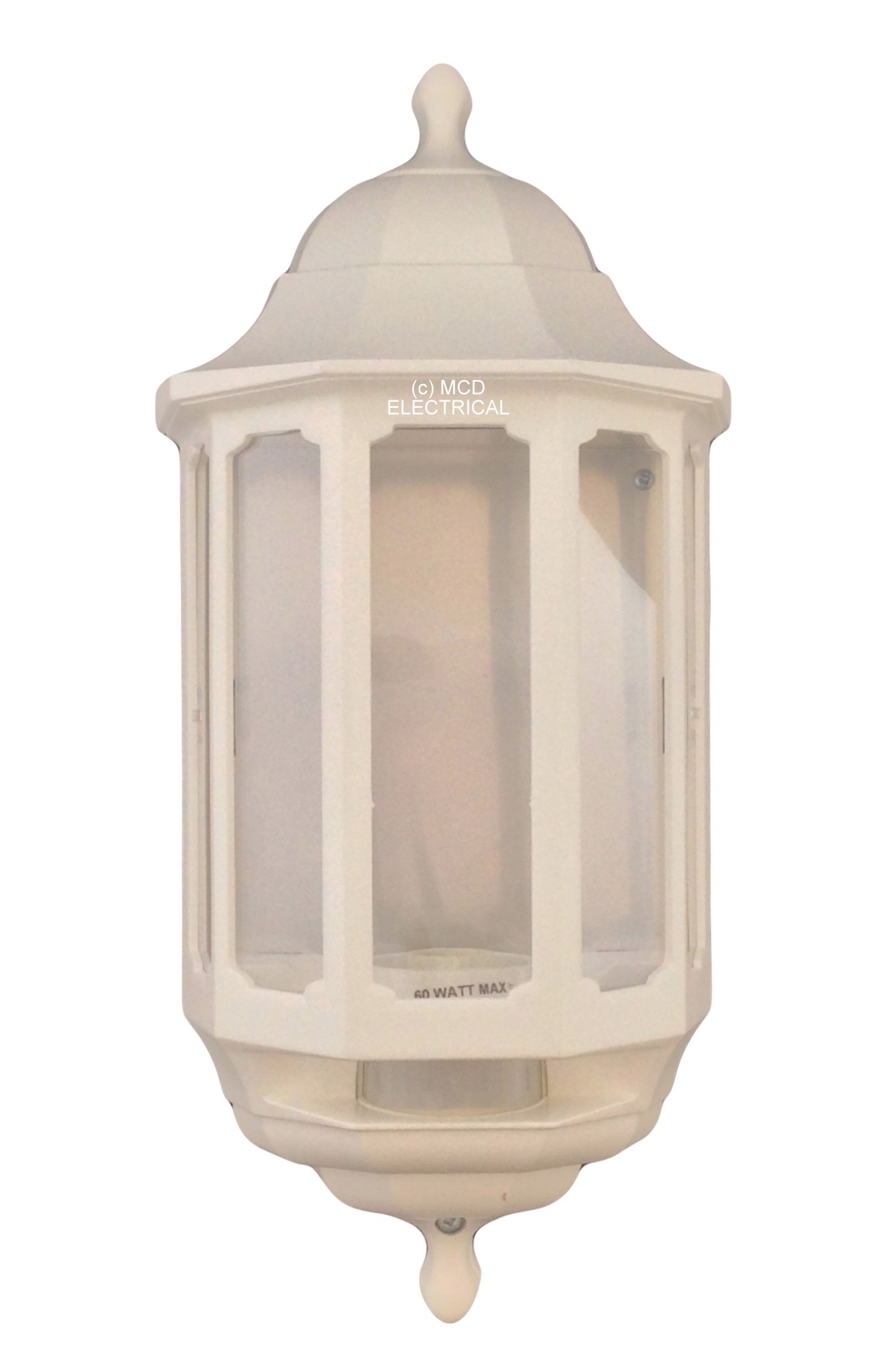PKE Pro.Spec ASD Half Lantern PIR Polycarbonate 60W BC White PIR [Pack of 1] [+F6]