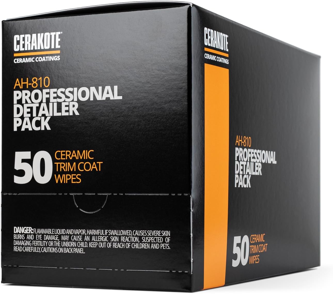 CERAKOTE® Ceramic Trim Coat Black Plastic Restorer, 50 Wipes