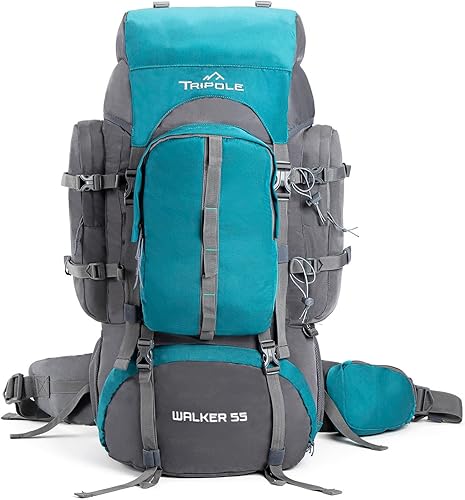 Miniatura 10 de Tripole Mochila Walker de 65 litros | Marco interno con varilla de metal | Cubierta de lluvia | Apertura inferior | Sección para portátil