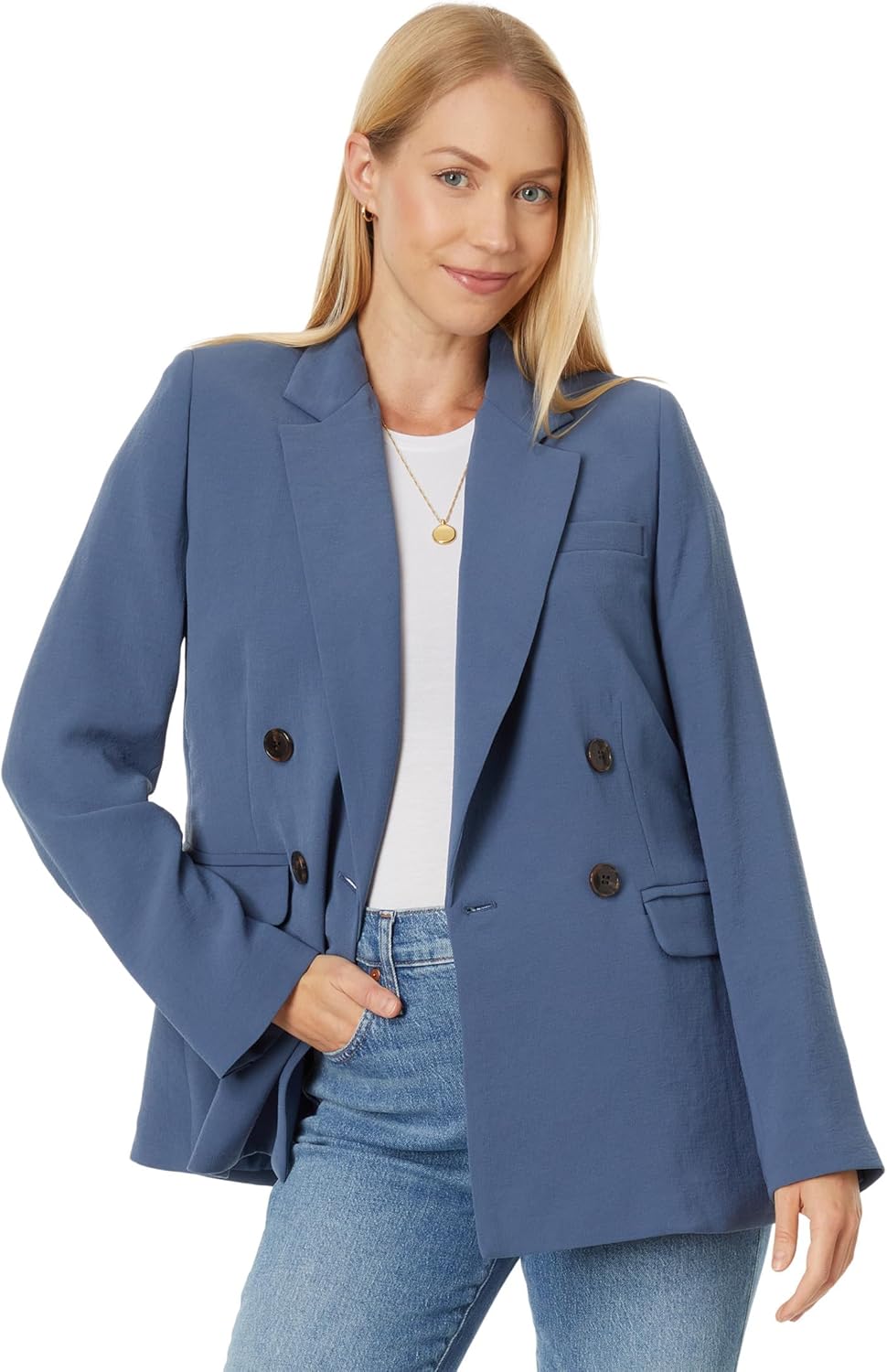 Madewell The Rosedale Blazer in Crepe Nighttime 4