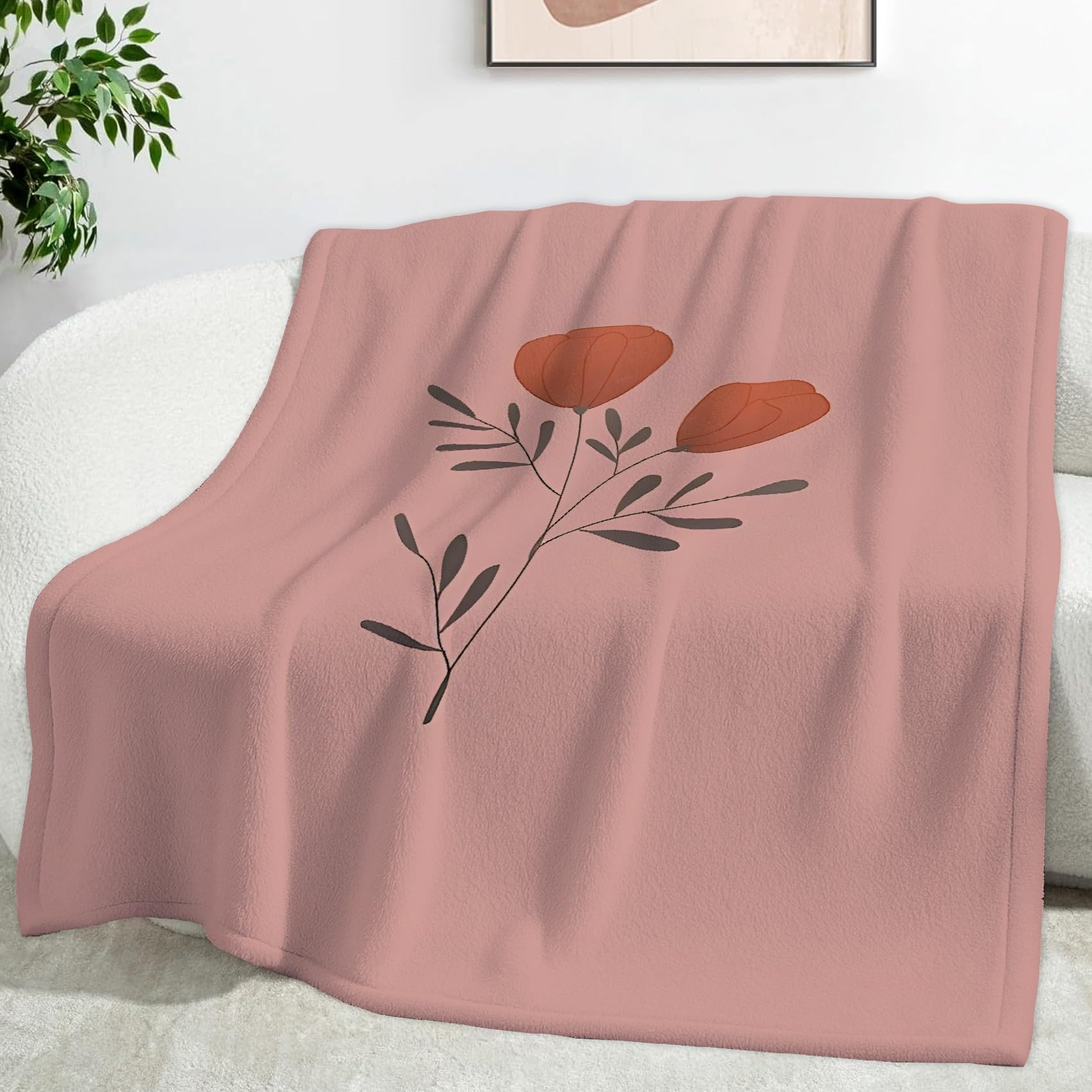 Plaid flanelle doux 220x240 cm pour soirées cocooning au salon