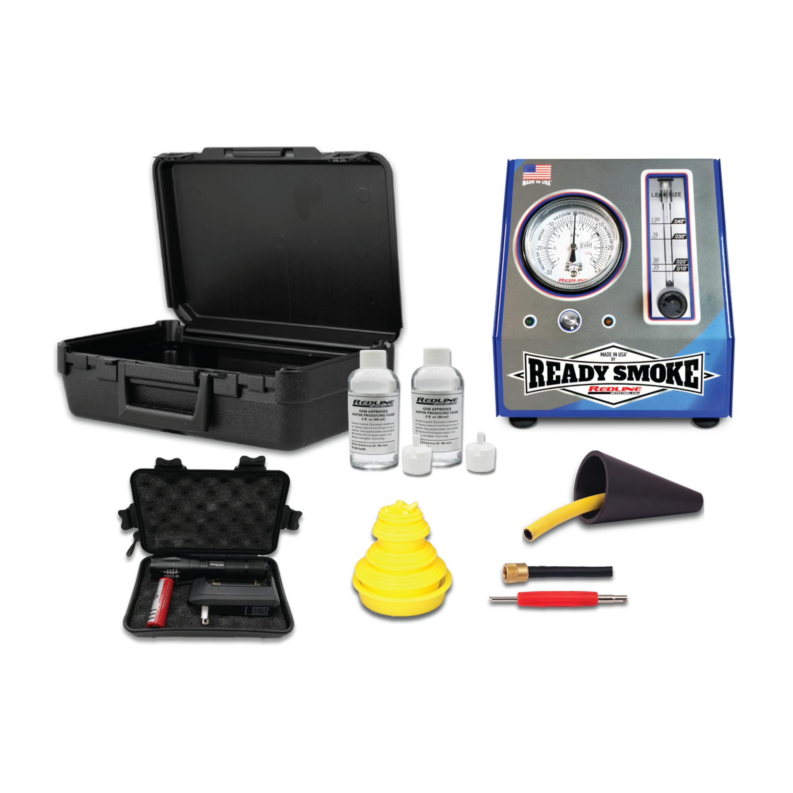 Redline Detection ReadySmoke™ 95-0400 Automotive Shop Equipment for Diagnosing Low Pressure leaks for Intake, Exhaust, and Other EVAP leaks
